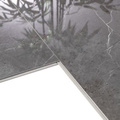 Dalle PVC Dumawall+ Gloss Porto noir brillant 37,5 x 65 cm