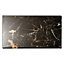 Dalle PVC Dumawall+ Gloss Tavira noir brillant 37,5 x 65 cm