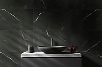 Dalle PVC Dumawall+ Sicilia noir mat 37,5 x 65 cm
