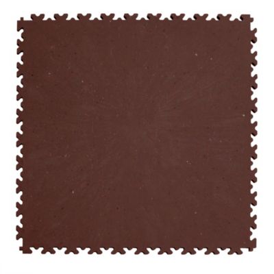 Dalle PVC Fortelock effet Marron industriel 51x51 cm