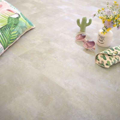 Dalle sol vinyle rigide Performance - Clic 5G - Pierre Calcaire - Paquet de 1,49 m²