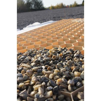 Dalle Stabilisatrice Graviers Beige - 120 x 80 x 2,9 cm (soit 0,96 m²) - Vendu à la pièce
