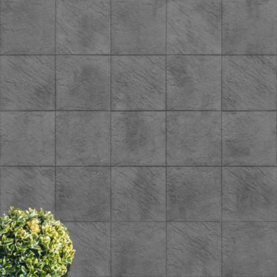 Dalle structurée L.50 x l.50 x ep.4,5 cm gris anthracite