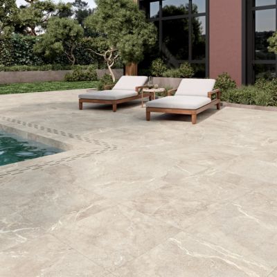 Dalle sur plots Toscana 2cm beige R11 60x60cm - Réflex boutique