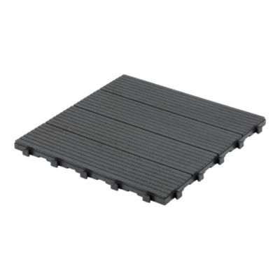 Dalle terrasse Horten Klikstrom L.45 x l.45 x ep.2,5cm gris anthracite