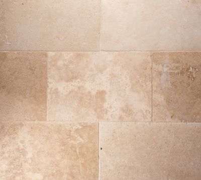Dalle travertin spéciale extérieure 61 x 40,6 cm, ép.20 mm pierre naturelle