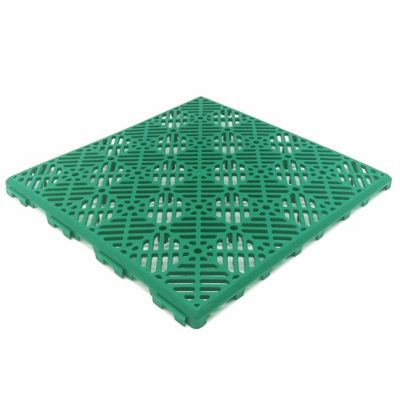 Dalle Vert ventilée en polypropylène 30x30x1,5cm - Pour sols de piscine, terrasses, sols flottants, gazon artificiel, chenils