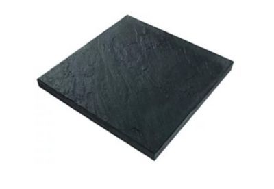 Dalles béton effet ardoise gris anthracite 50X50X4 (1 palette complète de 12m² )
