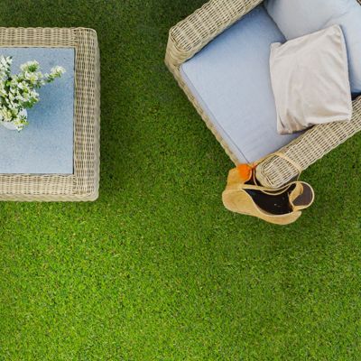 Dalles de Terrasse Lot de 11 pièces, gazon synthétique, 30 x 30 cm - 1 m²