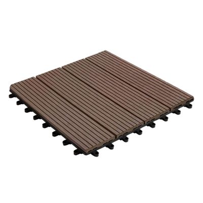 Dalles de Terrasse Lot de 11 pièces, Royal Marron foncé  30 x 30 cm - 1 m²