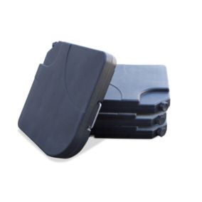 Dalles pour parasol déporté gris anthracite DCB Garden (lot de 4)