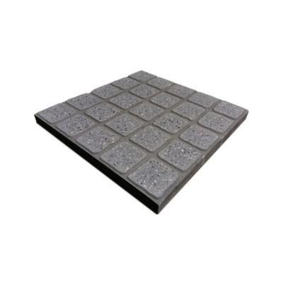 Dalles préfabriquées imitation béton L.50 x l.50 x ep.4 cm gris anthracite