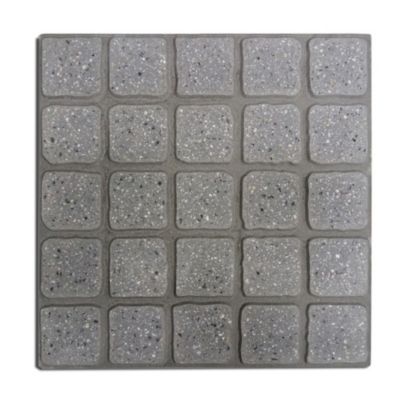 Dalles préfabriquées imitation béton L.50 x l.50 x ep.4 cm gris anthracite