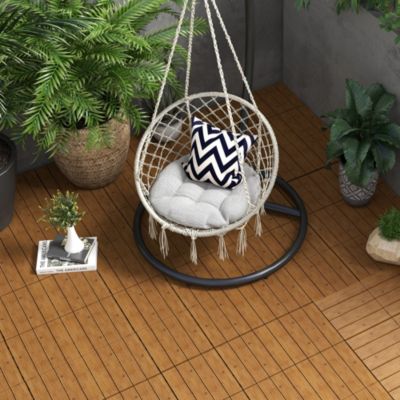 Dalles terrasse - caillebotis - lot de 12 pcs, max. 1,08 m²- clipsables, installation très simple - lamelles bois sapin pré-huilé