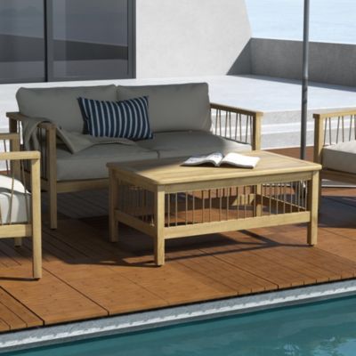 Dalles terrasse - caillebotis - lot de 12 pcs, max. 1,08 m²- clipsables, installation très simple - lamelles bois sapin pré-huilé