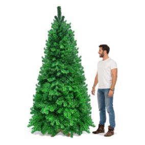 Dasher - Sapin de Noël en PVC diamètre 125 x 240H cm, 1550 branches