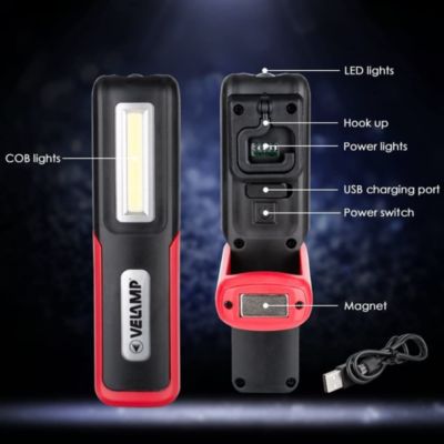 DAVY : Worklight COB + high power 2x3W. Rechargeable