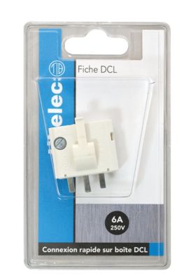 DCL fiche 2 pôles + terre Tibelec pour boîte de centre DCL