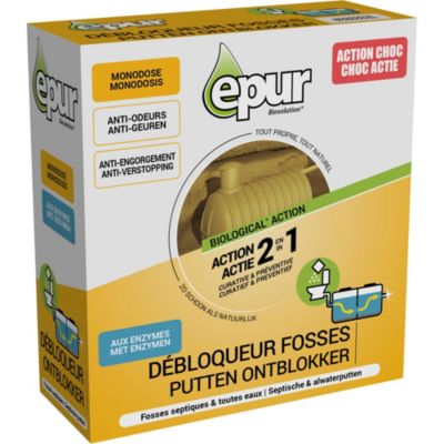Débloqueur/réactivateur spécial fosses septiques Epur 500g