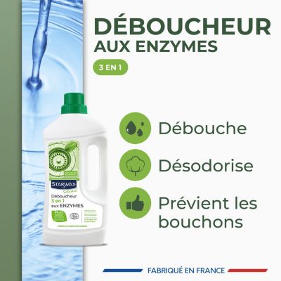 Déboucheur 3 en 1 aux enzymes SoluVert Starwax 1L