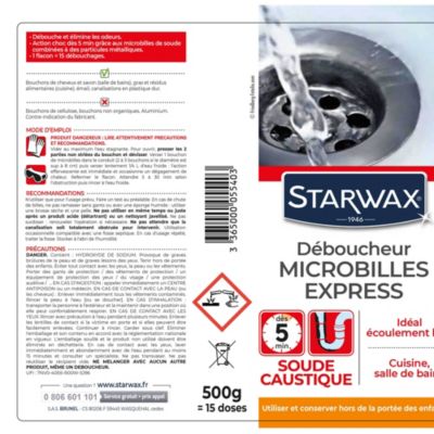 Starwax Déboucheur biologique STARWAX 1 l pas cher 