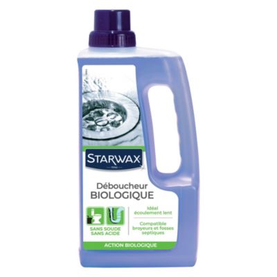 Déboucheur biologique Starwax 1L sans acide sans soude