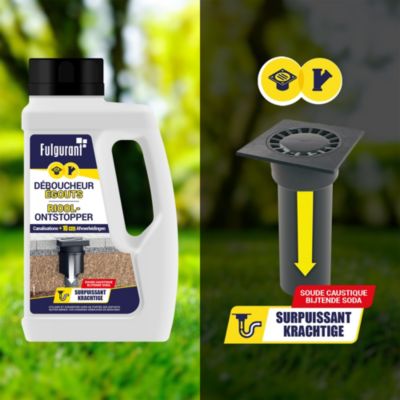 Déboucheur égouts surpuissant Fulgurant 500g