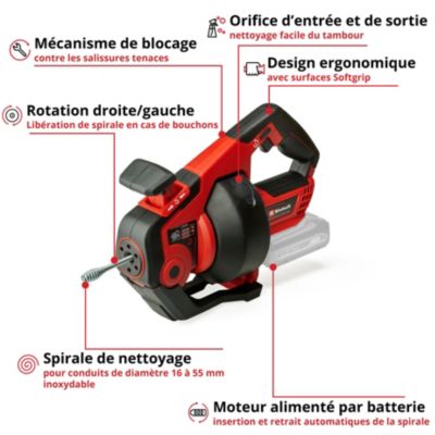 Déboucheur Einhell TE-DA 18/760 LI SOLO