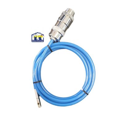 Déboucheur Haute Pression 3 M Pour Robinets – Laiton Et Tuyau Bleu – Pour Canalisations Bouchées