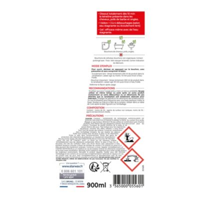 Déboucheur spécial cheveux Starwax 900ml