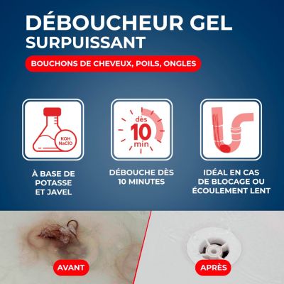 Déboucheur spécial cheveux Starwax 900ml