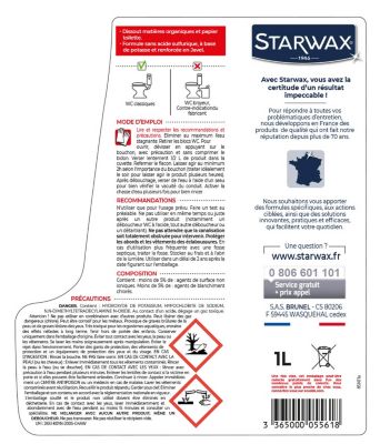 DEBOUCHEUR SPECIAL WC 1L - STARWAX