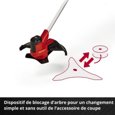 Débroussailleuse sans fil sans batterie 18 V, largeur de coupe avec fil 300 mm, avec lame 200 mm, Einhell AGILLO 18/200