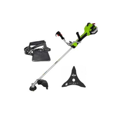 Debroussailleuse thermique 47Cm3 Moteur 2T 2.7CV + Bobine  avec fil + lame 3 dents + Harnais VITO