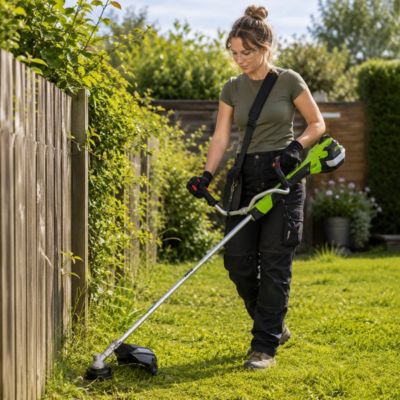 Debroussailleuse thermique 47Cm3 Moteur 2T 2.7CV + Bobine  avec fil + lame 3 dents + Harnais VITO