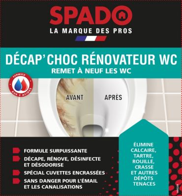 Décap'choc rénovateur pour WC Spado 3L