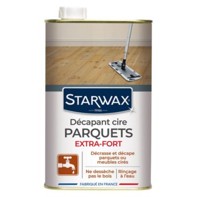 Décapant cire extra fort parquet ciré Starwax 1L