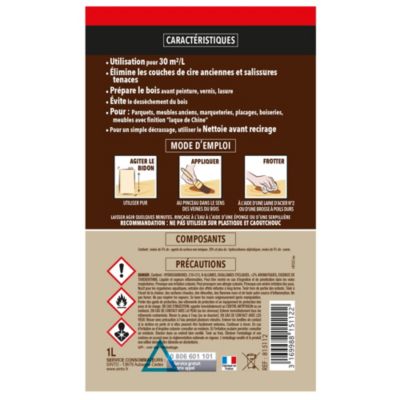 Décapant cire extra fort Sintobois 1L