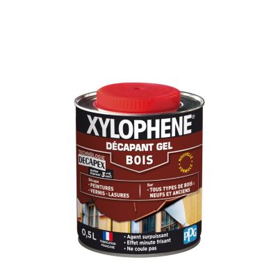 Décapant en gel bois neufs et anciens Xylophene 0,5 L