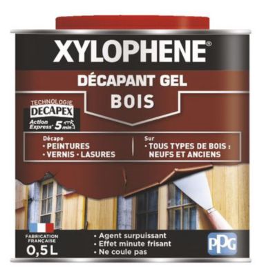 Décapant gel bois Xylophene action express 0,5L