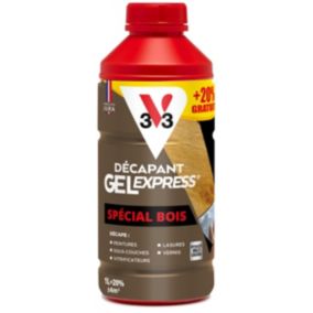 Décapant Gel Express V33 spécial bois 1L + 20% gratuit