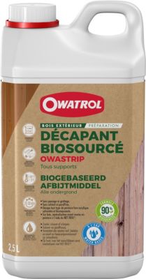 Décapant Owastrip préparation bois extérieur tous supports 2,5L Owatrol