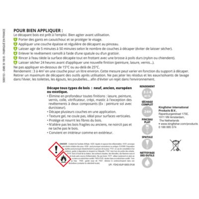 Décapant pour bois en gel Volden 1 L