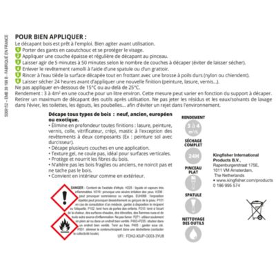 Décapant pour bois en gel Volden 500 ml