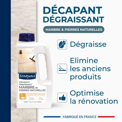 Décapant sans rinçage marbre et pierres naturelles Starwax 1L