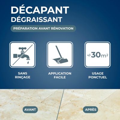 Décapant sans rinçage marbre et pierres naturelles Starwax 1L
