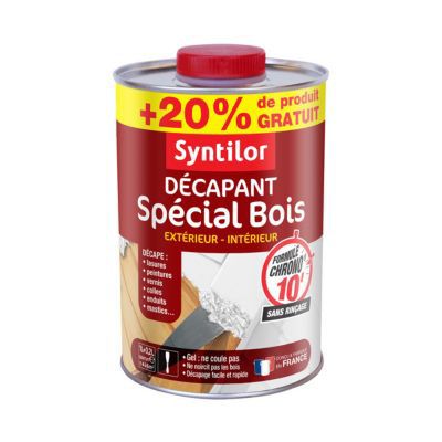 Décapant gel spécial bois Syntilor 1L + 20% gratuit