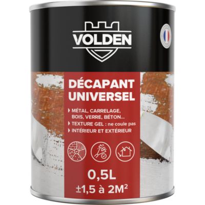 Décapant universel en gel métal, carrelage, bois, verre, béton Volden 500 ml