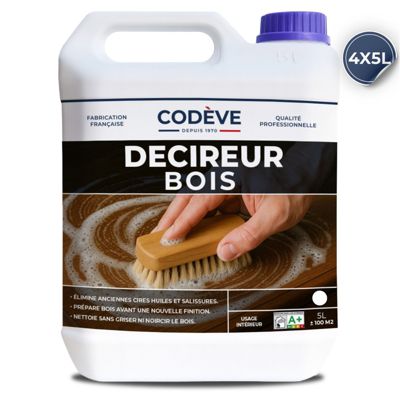 Decireur - 20 L   - Codeve Bois - Pour Le Décapage De La Cire, Huile Ou Graisse Sans Noircir Le Bois.