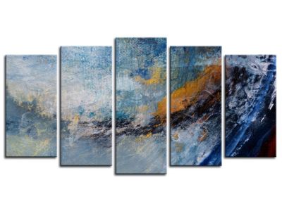 DECLINA, Tableau toile imprimée abstrait, Tableau design moderne Alphard, 220x120 cm